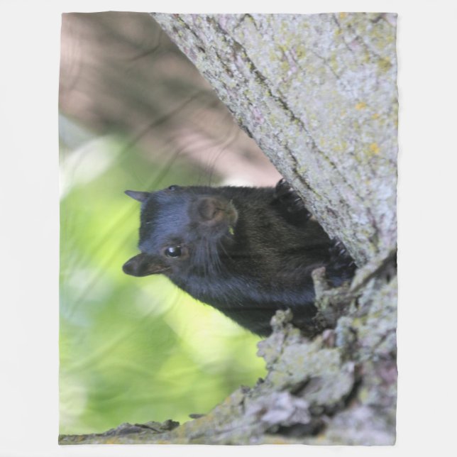 Squirrel Fleece Blanket (Front)