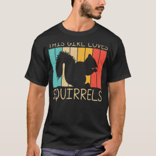 Squirrel For Girls Kids Squirrel   Chipmunk 80s T-Shirt