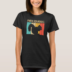 Squirrel For Men Dad Squirrel Chipmunk 80s T-Shirt