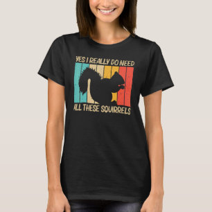 Squirrel For Men Women Squirrel Chipmunk 80s T-Shirt