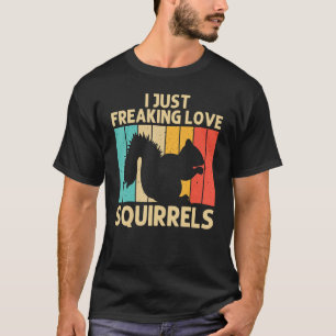 Squirrel For Men Women Squirrel Chipmunk 80s T-Shirt