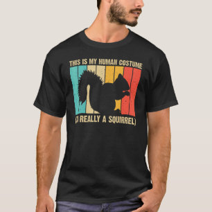  Squirrel For Men Women Squirrel   Chipmunk 80s T-Shirt