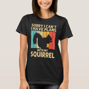 Squirrel For Men Women Squirrel Chipmunk 80s T-Shirt
