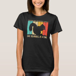 Squirrel For Women Mum Squirrel Chipmunk 80s T-Shirt