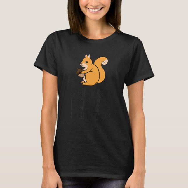 Squirrel Forest Animal This Kid Loves Squirrels T-Shirt (Front)