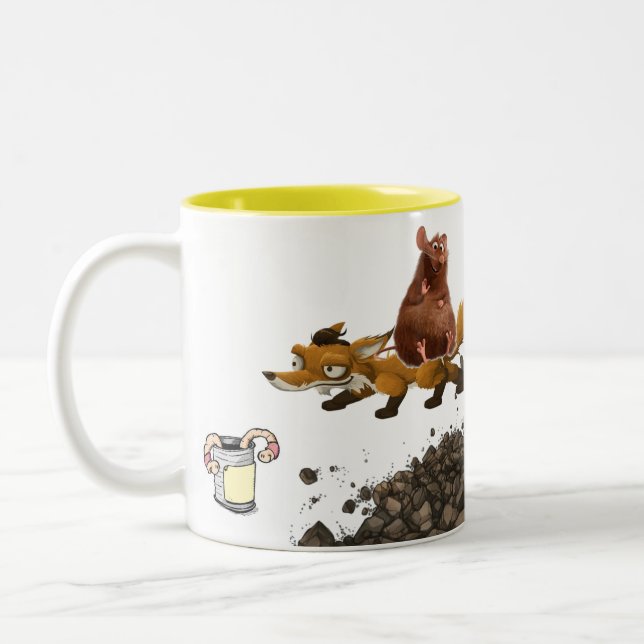 Squirrel Fox Worm  Mug (Left)