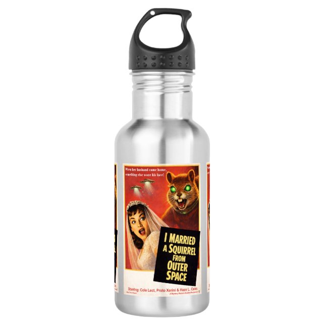 Squirrel from Outer Space 532 Ml Water Bottle (Front)