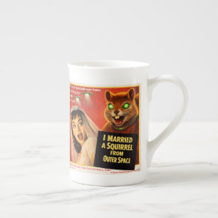 Squirrel from Outer Space Bone China Mug