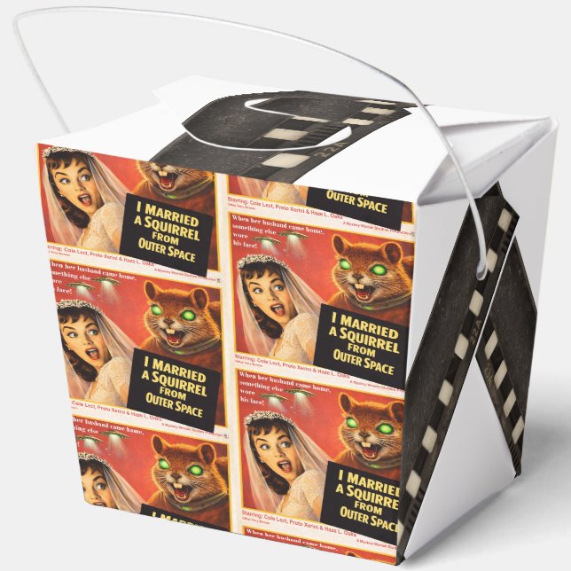 Squirrel from Outer Space Parody Favour Box (Back)