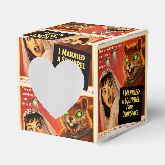 Squirrel from Outer Space Parody Favour Box (Front Side)