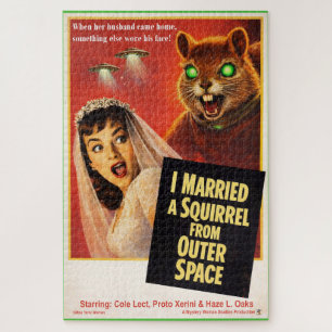 Squirrel from Outer Space Parody Jigsaw Puzzle