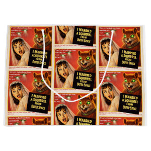 Squirrel from Outer Space Parody Large Gift Bag