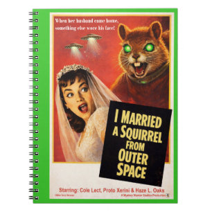 Squirrel from Outer Space Parody Notebook