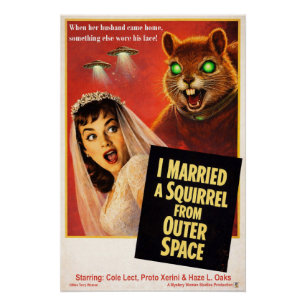 Squirrel from Outer Space Parody Poster