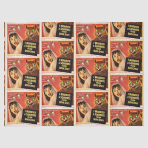 Squirrel from Outer Space Parody Tissue Paper