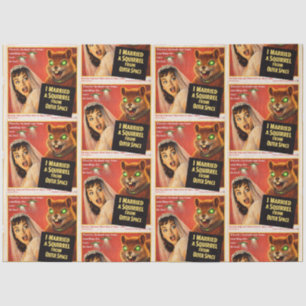 Squirrel from Outer Space Parody Tissue Paper