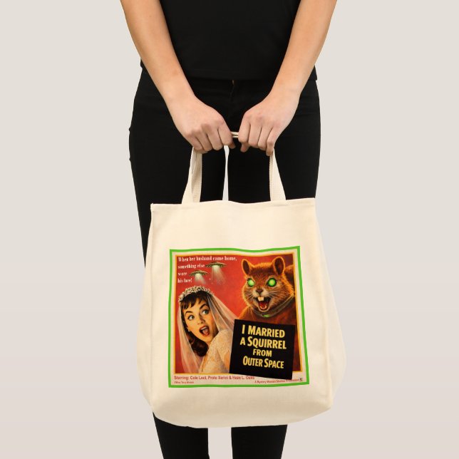 Squirrel from Outer Space Parody Tote Bag (Front (Product))