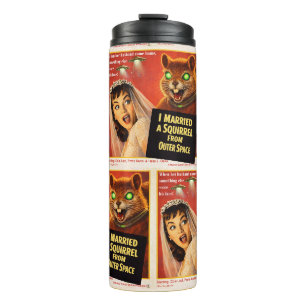 Squirrel from Outer Space Thermal Tumbler