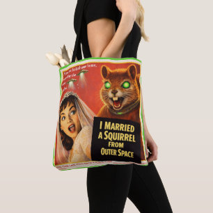 Squirrel from Outer Space Tote Bag