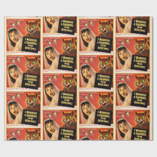 Squirrel from Outer Space Wrapping Paper