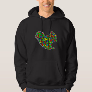 Squirrel Funny Puzzle Animals Autism Awareness Hoodie