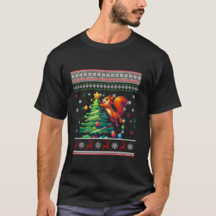 Squirrel Funny Ugly Christmas Tree Jumper Xmas Sno T-Shirt