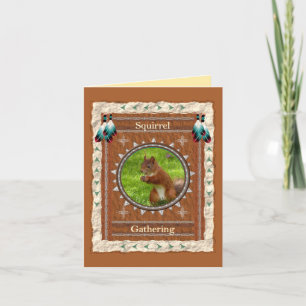 Squirrel Gathering Energy Card