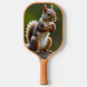 Squirrel Gathering Nuts Pickleball Paddle