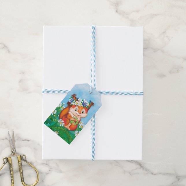 Squirrel Gift Tags (With Twine)