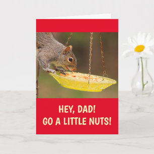 Squirrel Go Nuts Father's Day Card