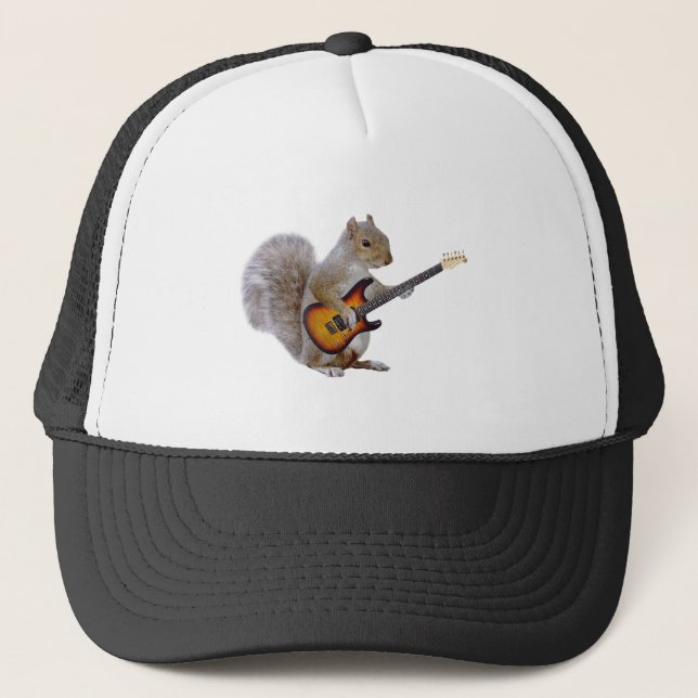 Squirrel Guitar Trucker Hat (Front)