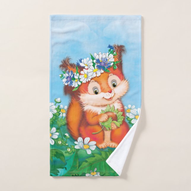 Squirrel Hand Towel (Hand Towel)