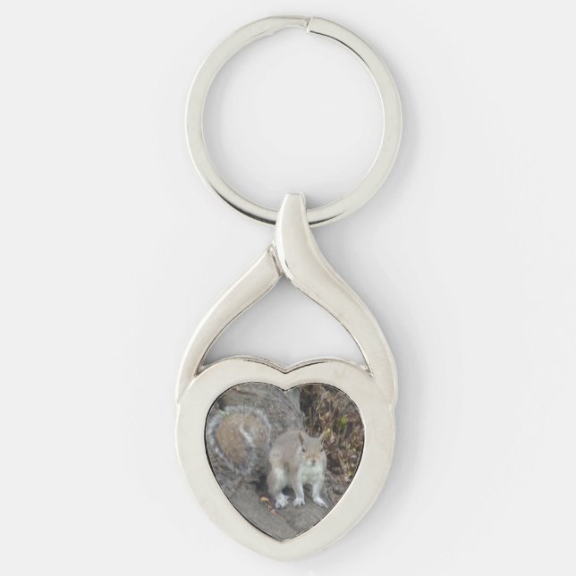 Squirrel Heart Keychain (Front)