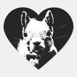 Squirrel Heart Sticker