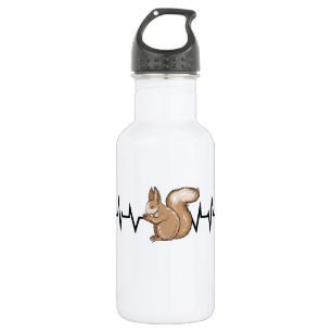 Squirrel Heartbeat Squirrel Lover 532 Ml Water Bottle