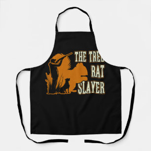 Squirrel Hunter The Tree Rat Slayer Retro Squirrel Apron