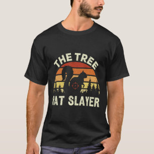Squirrel Hunter The Tree Rat Slayer Retro Squirrel T-Shirt