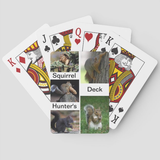 Squirrel Hunter's Deck Of Playing Cards (Back)
