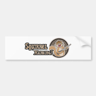 Squirrel Hunting Bumper Sticker