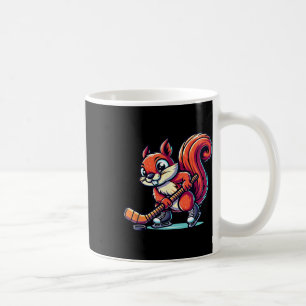 Squirrel Ice Hockey Player Fun Graphic Coffee Mug