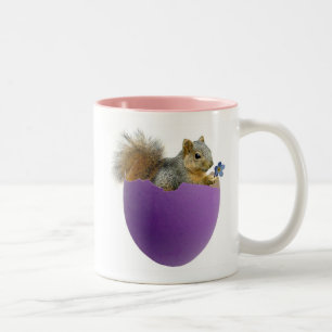 Squirrel in Eggshell Mug