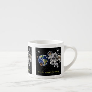 Squirrel in Space Espresso Cup