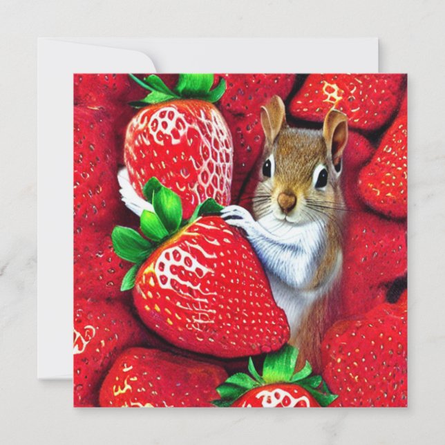 Squirrel In Strawberry Heaven  (Front)