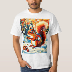 Squirrel in the snow 5 T-Shirt