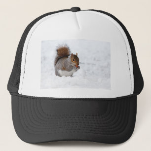 Squirrel in the Winter Trucker Hat