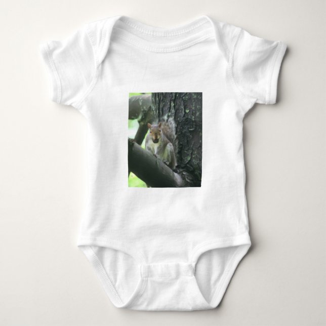 Squirrel In Tree Animal Infant Shirt (Front)
