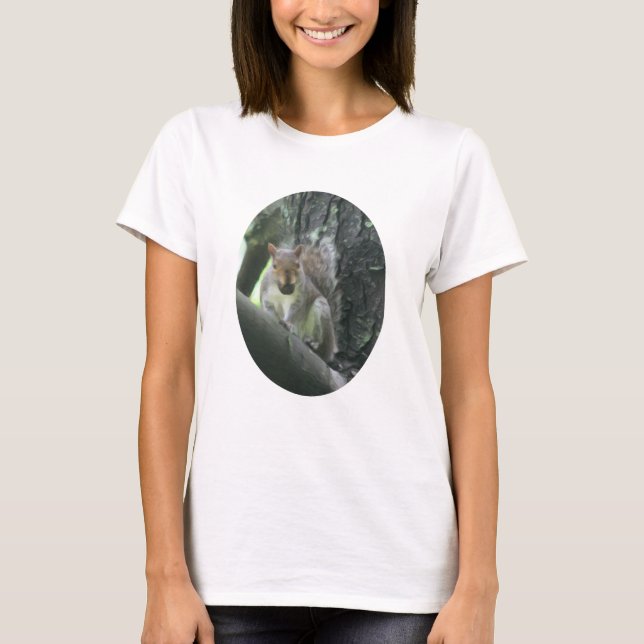Squirrel In Tree Painting Animal Art  T-Shirt (Front)