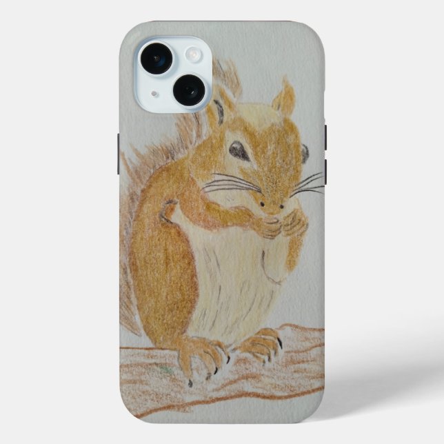 Squirrel IPhone 15 Plus Cover (Back)