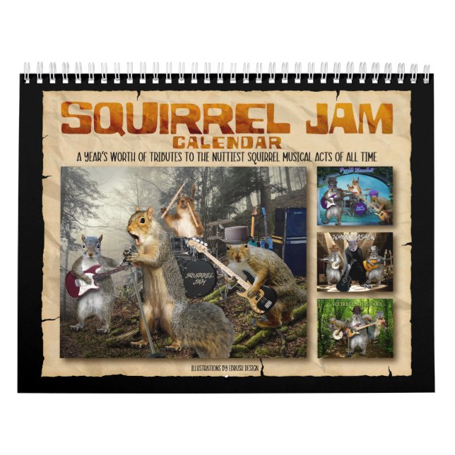 Squirrel Jam - Nutty Musicians Calendar (Cover)