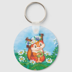 Squirrel Key Ring